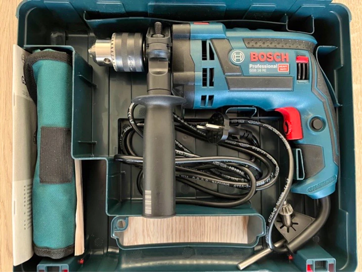 Bosch gsb 16 re slagborrmaskin (inkl. borr)