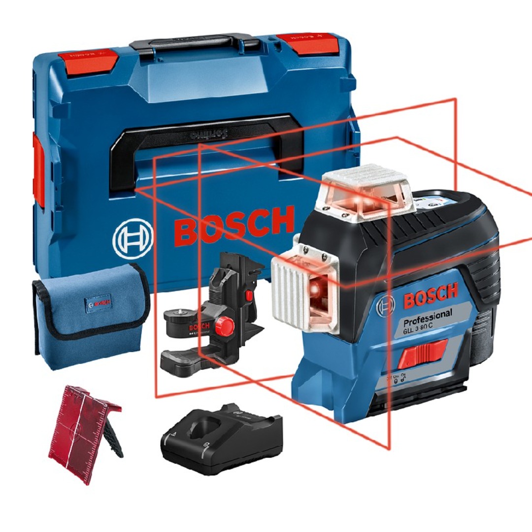 Bosch gll 3-80 c med stativ (max 160cm)