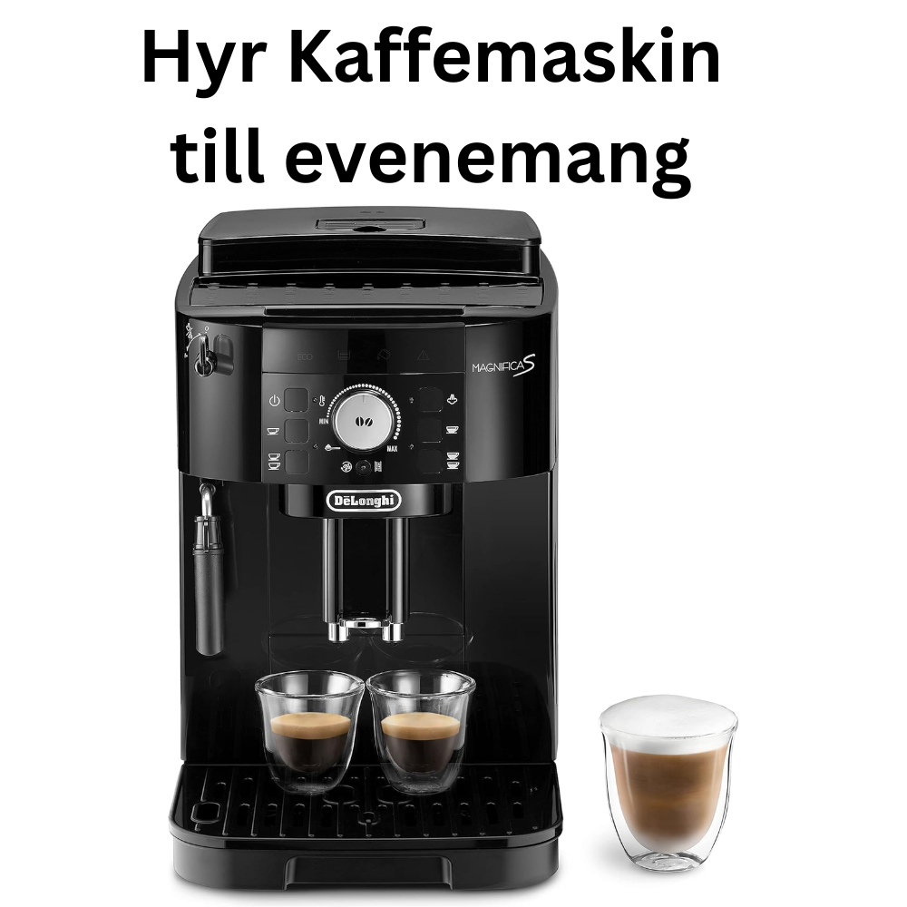Helautomatisk kaffemaskin med inbyggd kvarn, mjölkskummare och 2-koppsfunktion – svart