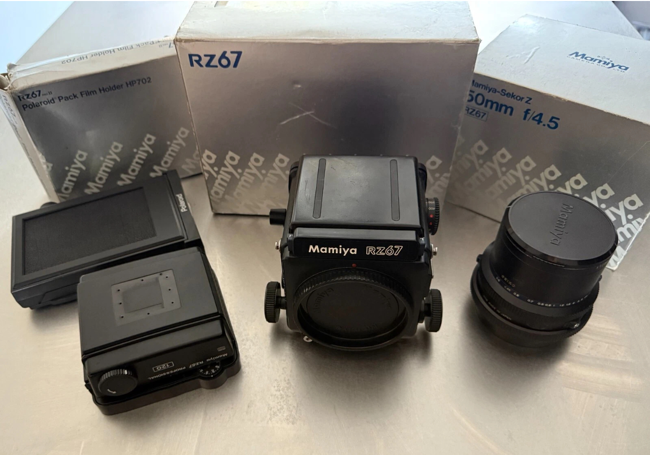 Mamiya rz67 pro w/50mm lens, film and polaroid back included