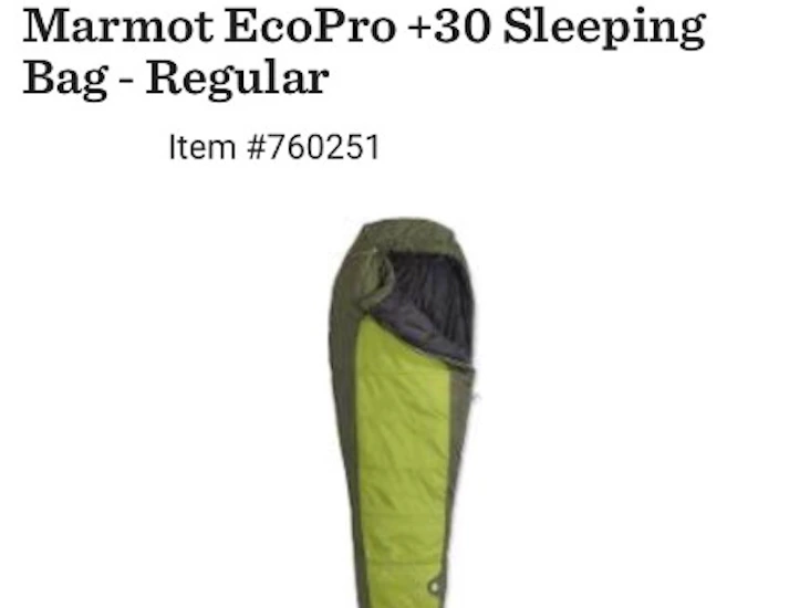 Marmot eco pro 30