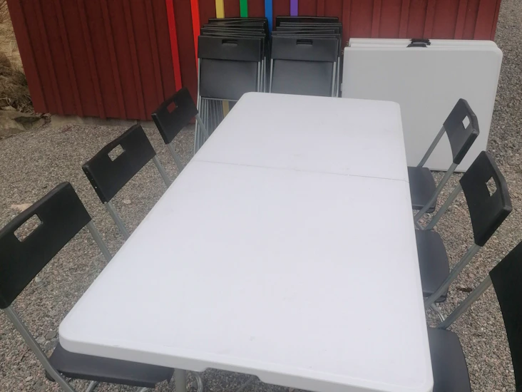 2 set (2 bord+12 stolar)