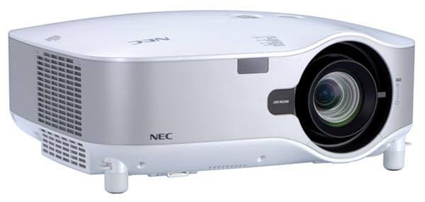 Nec np1150 projektor til leie – lyssterk 3700 lumen