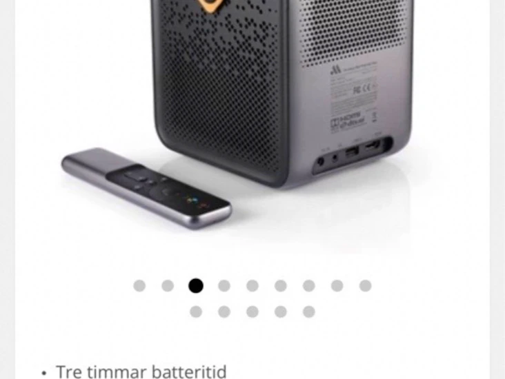 Portabel mini-projektor med android tv