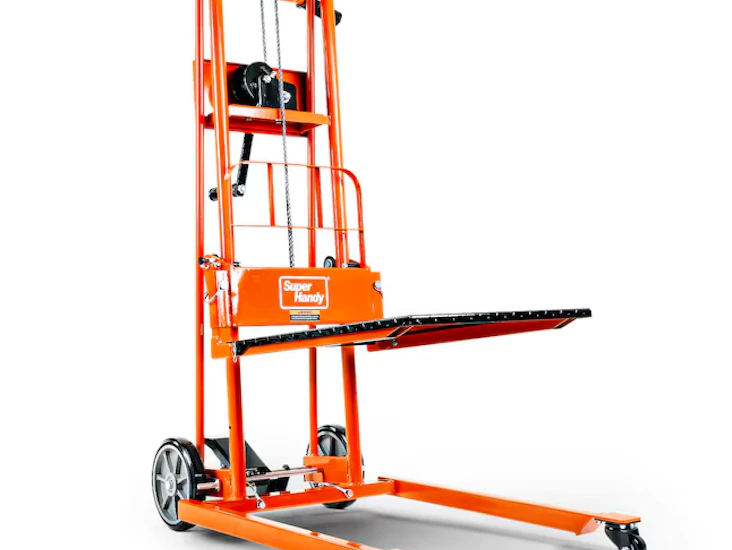 Tralle med løfte mekanisme