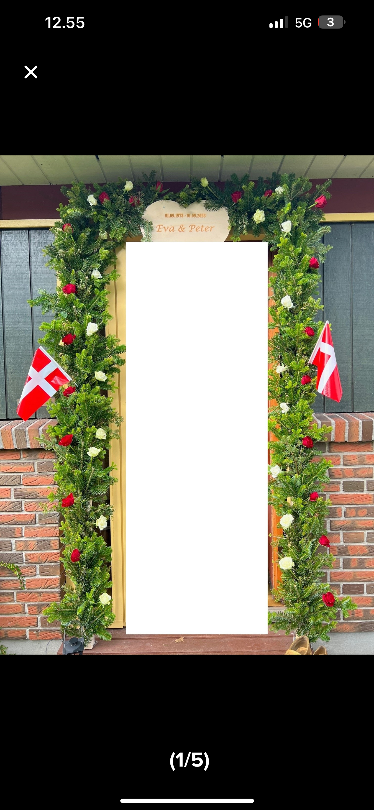 Ramme til æresport til guldbryllup sølvbryllup og kobberbryllup 