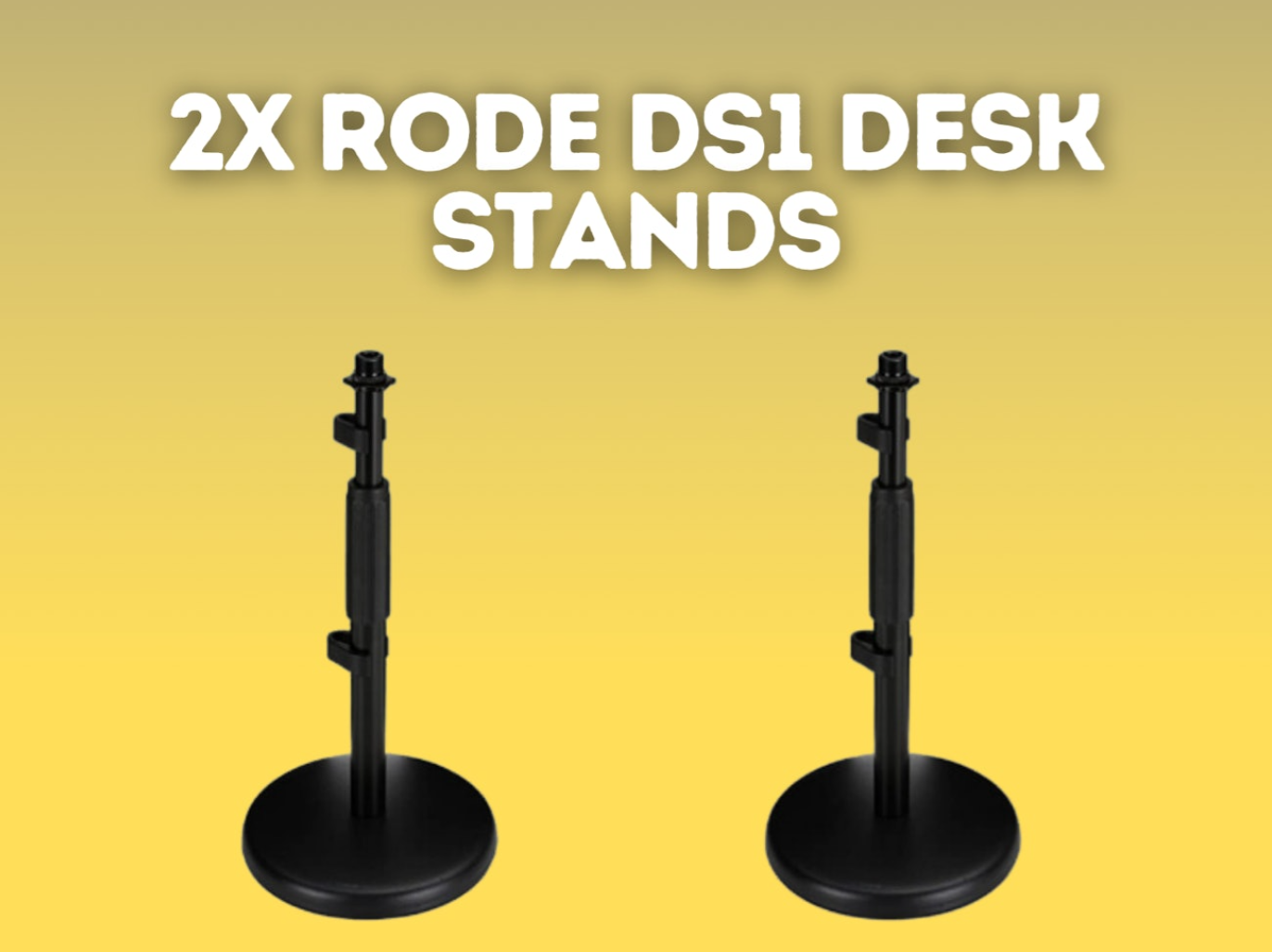 2x rode ds1 desk microphone stands