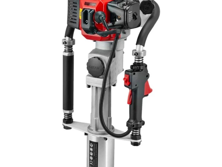 Stolpnedslagare stolpdrivare med motor