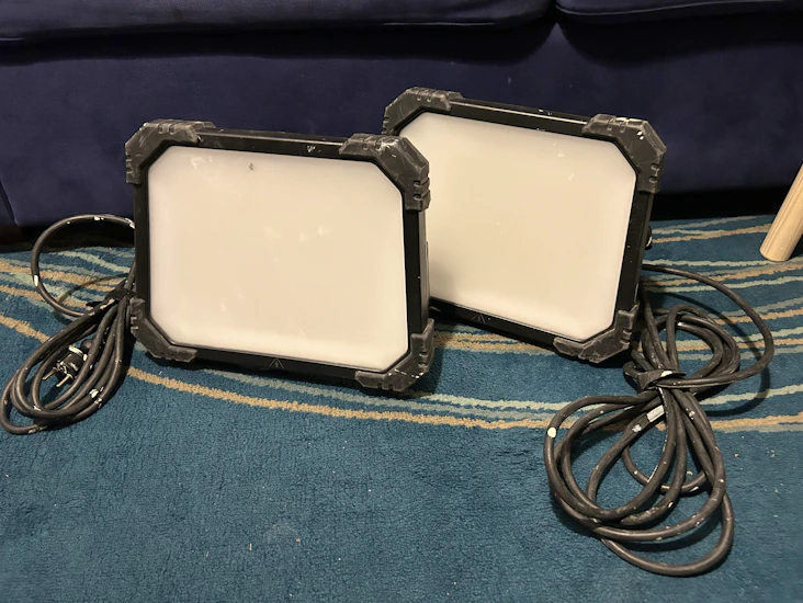 2 rejäla bygglampor 5000lumen