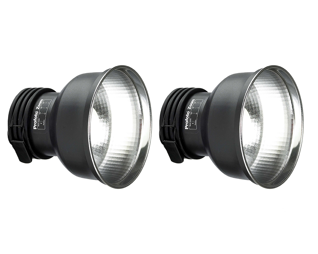2x profoto zoom reflector silver 