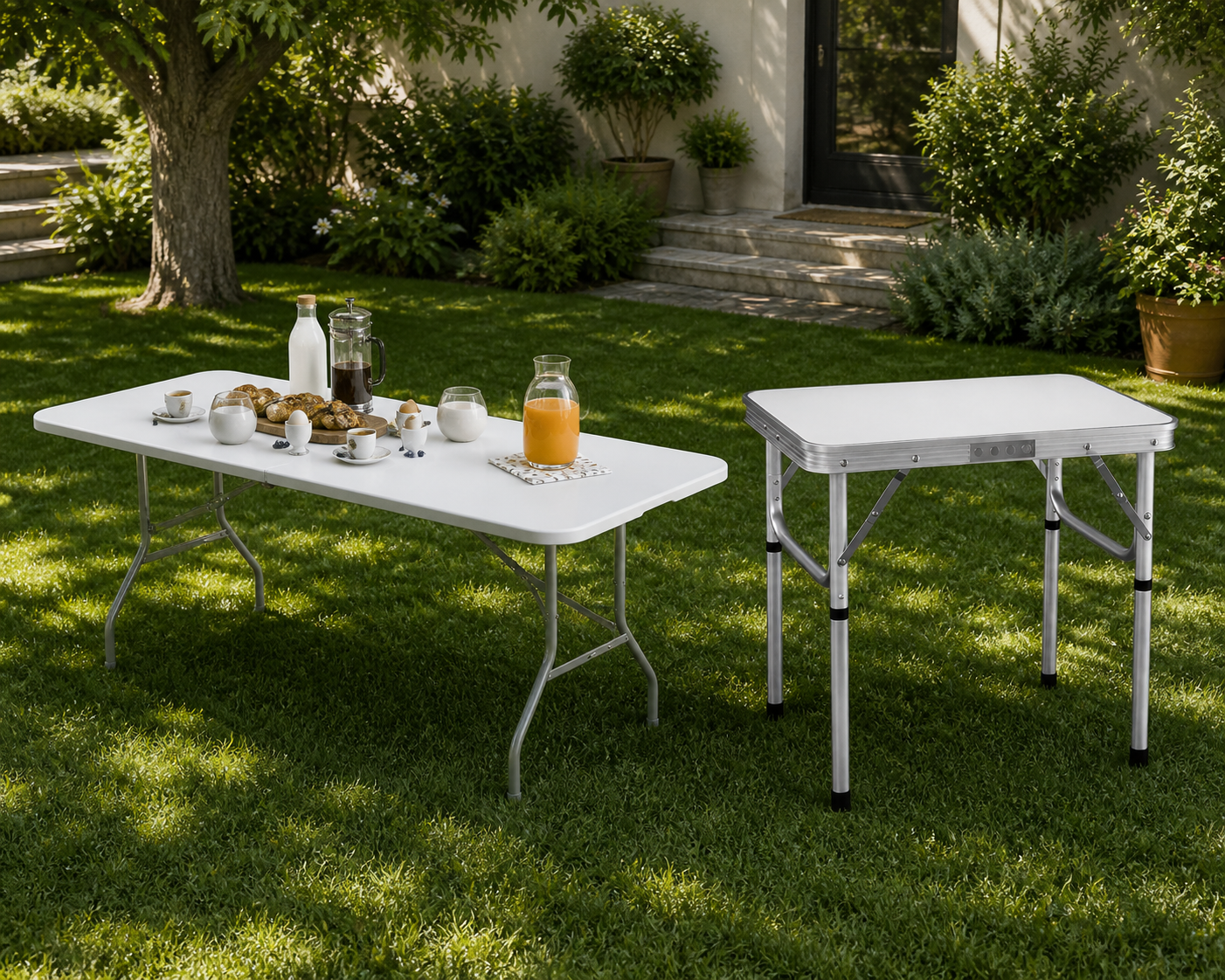 6ft foldable table  &  2ft foldable table 