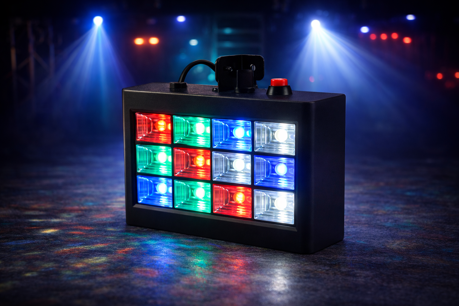 Strobe led farge rgbw 12*3w