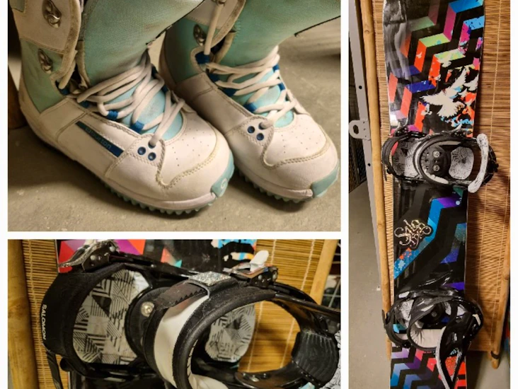 Snowboard och boots