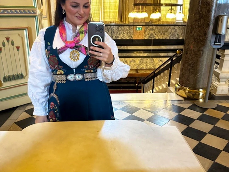 Gudbrandsdalen festbunad blå