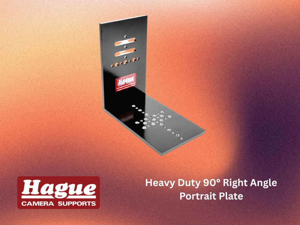 Hague heavy duty 90° right angle tripod camera mount (portrait plate)