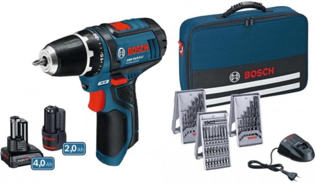 Bosch borskrutrekker2 batteri bitssettborsett