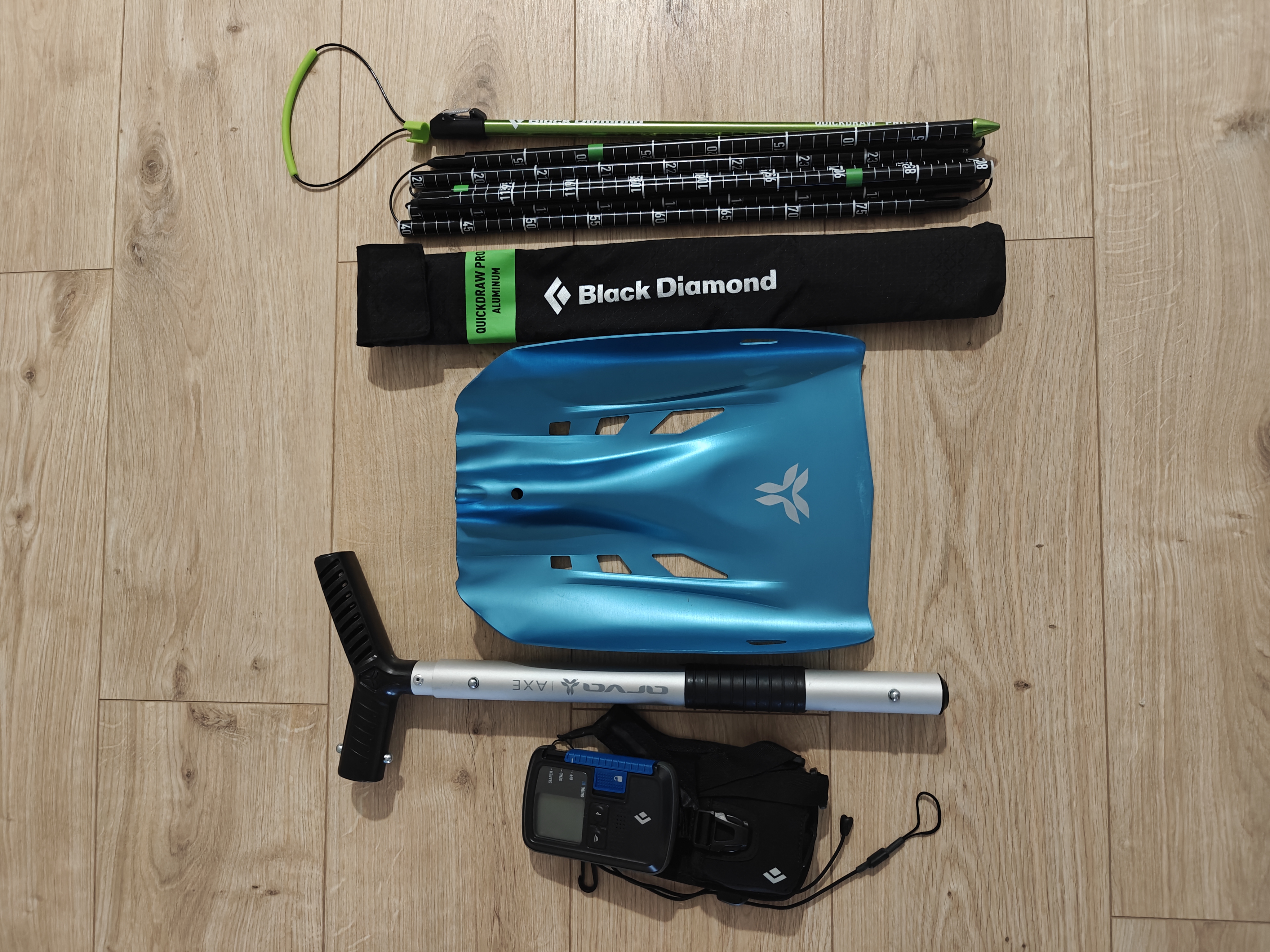 Lumiturvallisuussetti edistynyt (bd guide piippari, arva axe -vyörylapio & bd quickdraw pro -sondi)