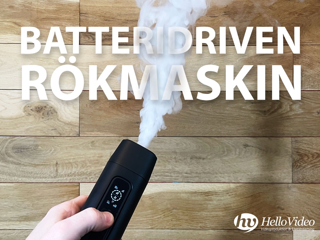 Bärbar batteridriven rökmaskin / hazer