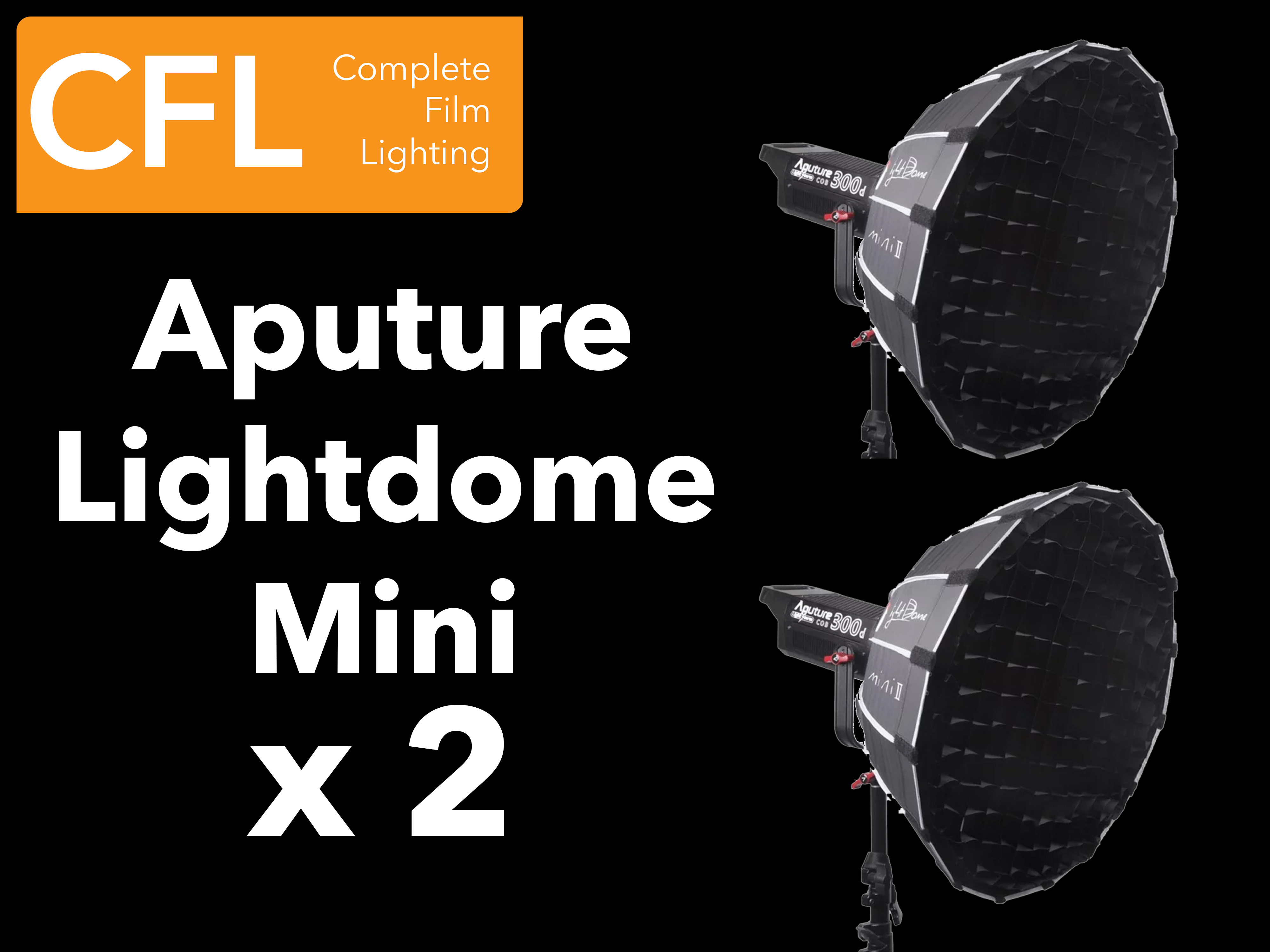 Aputure lightdome mini ii x 2