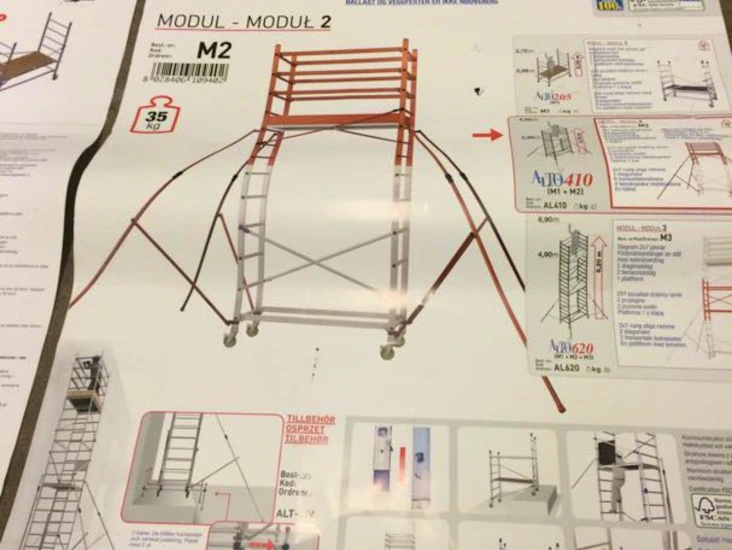 Byggställning 7m arbetshöjd