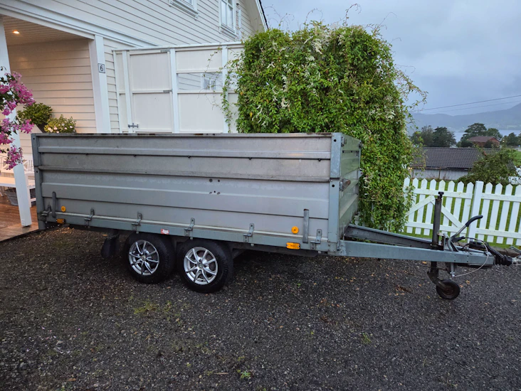 Stor tysse hengar med høge karmar