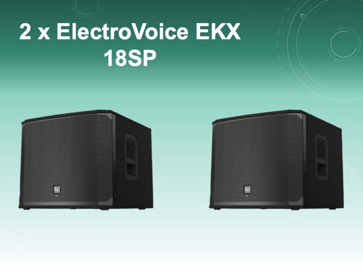 Electro voice ekx-18sp powered subwoofer (two unit)