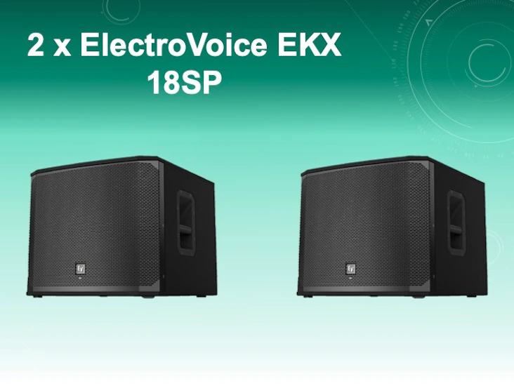 Electro voice ekx-18sp powered subwoofer (two unit)