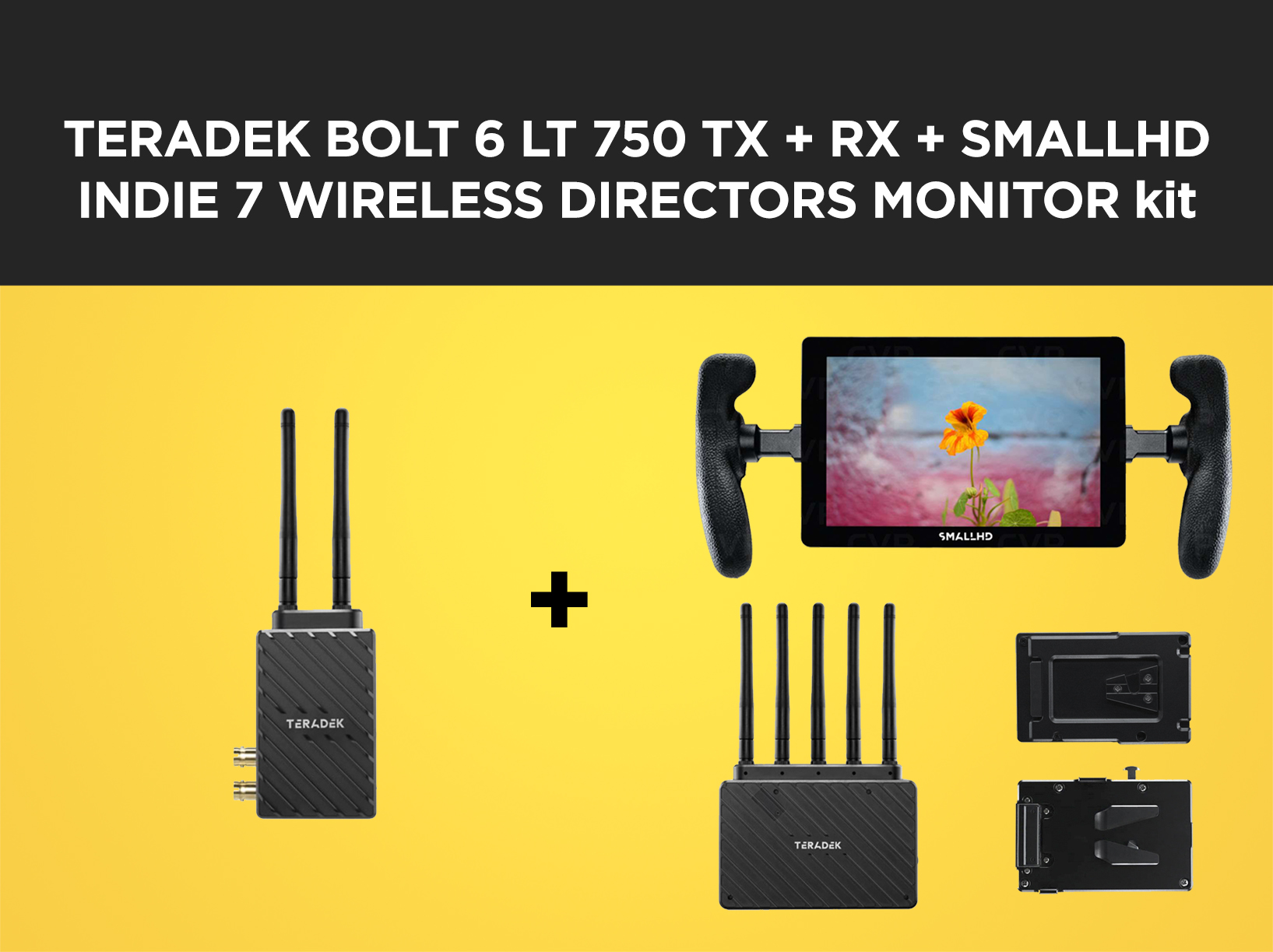 Teradek bolt 6 lt tx+rx + smallhd indie or cine 7 - director's monitor package