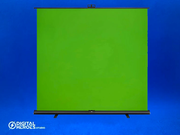 Elgato green screen xl - 2x1.82m/79x72" collapsible chroma key backdrop for streaming, video conferencing, on instagram, tiktok, zoom, teams, obs