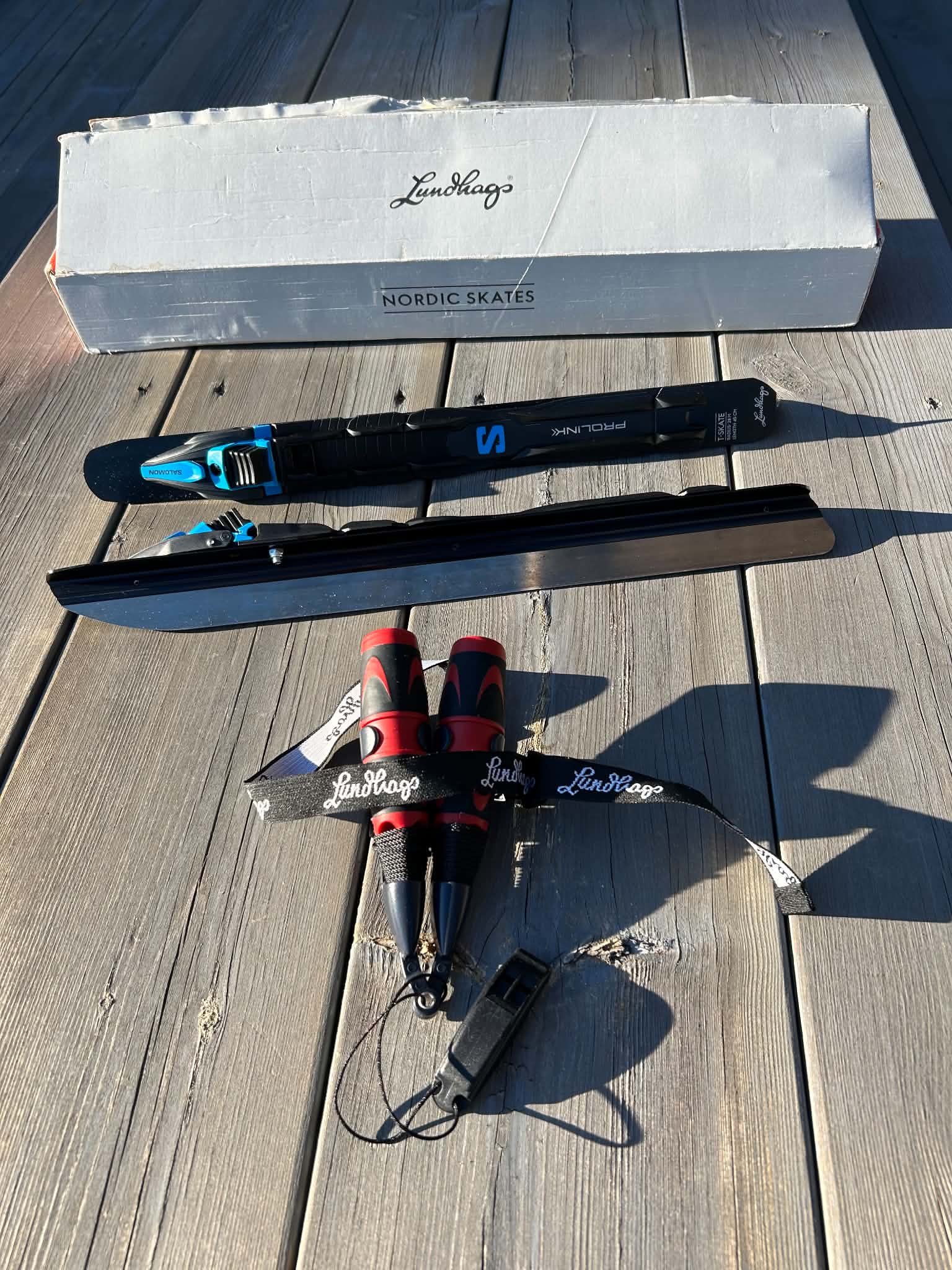 Lundhags t-skate långfärdsskridskor med salomon prolink & isdubbar