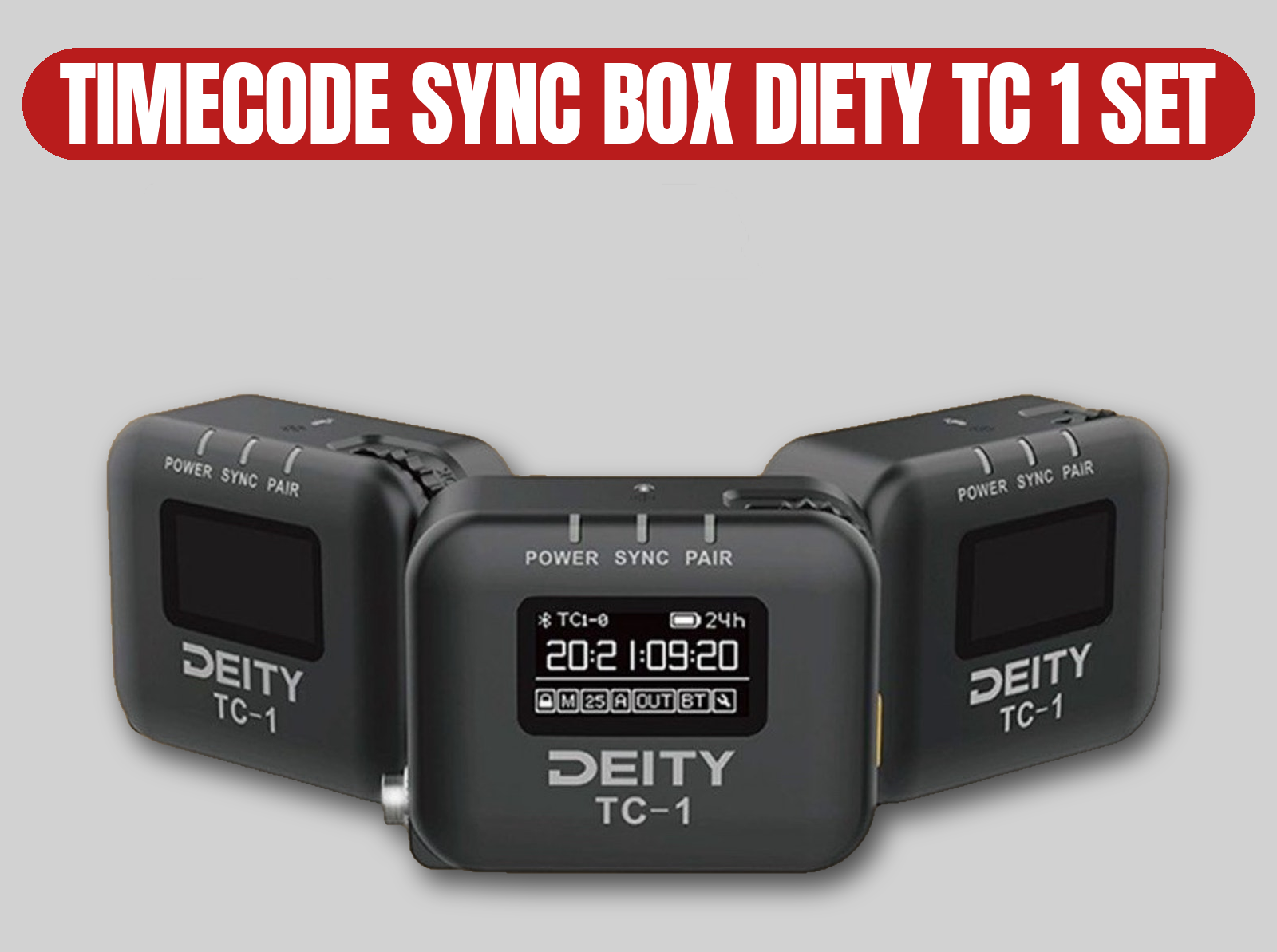 Deity tc-1 timecode sync box set | tentacle / arri alternative, post-sync solution