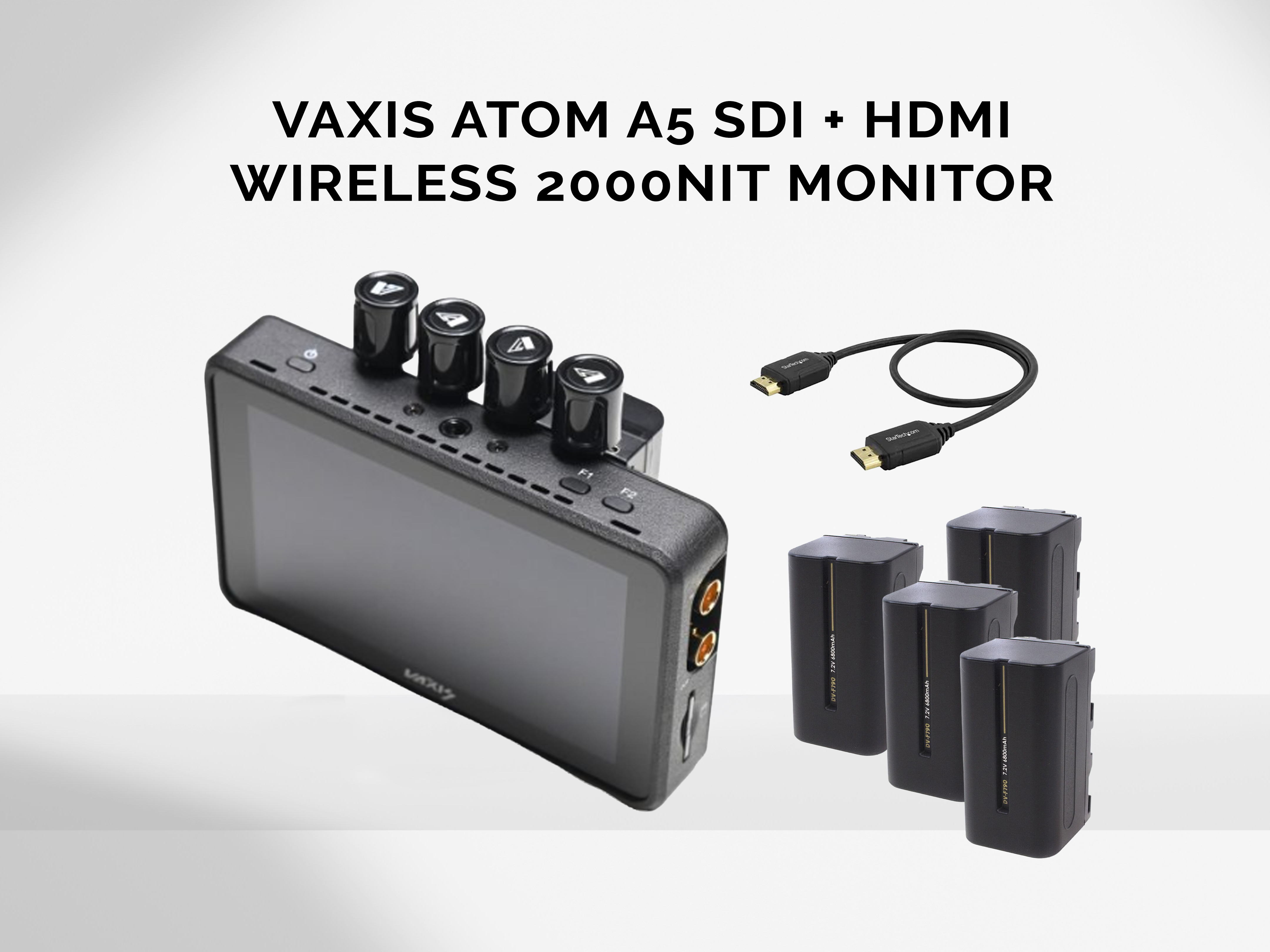 Vaxis atom a5 sdi hdmi wireless 2000 nit monitor kit