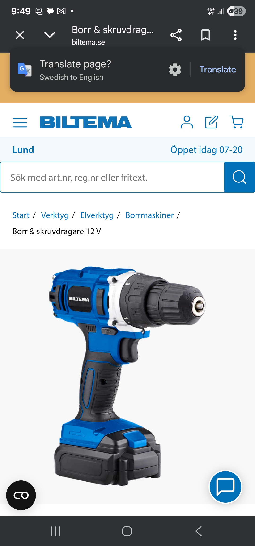 Borr & skruvdragare 12 v