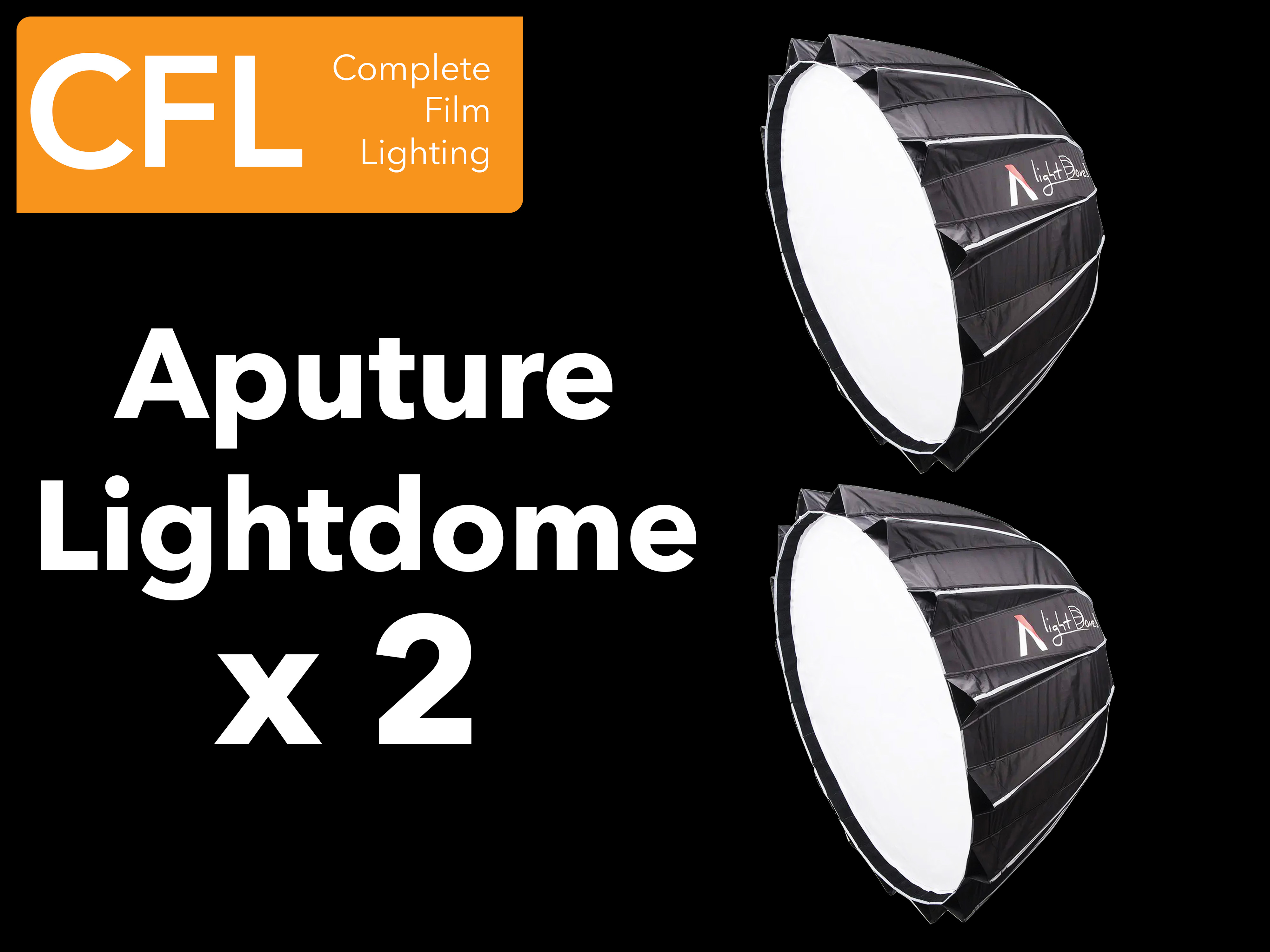 Aputure lightdome ii x 2