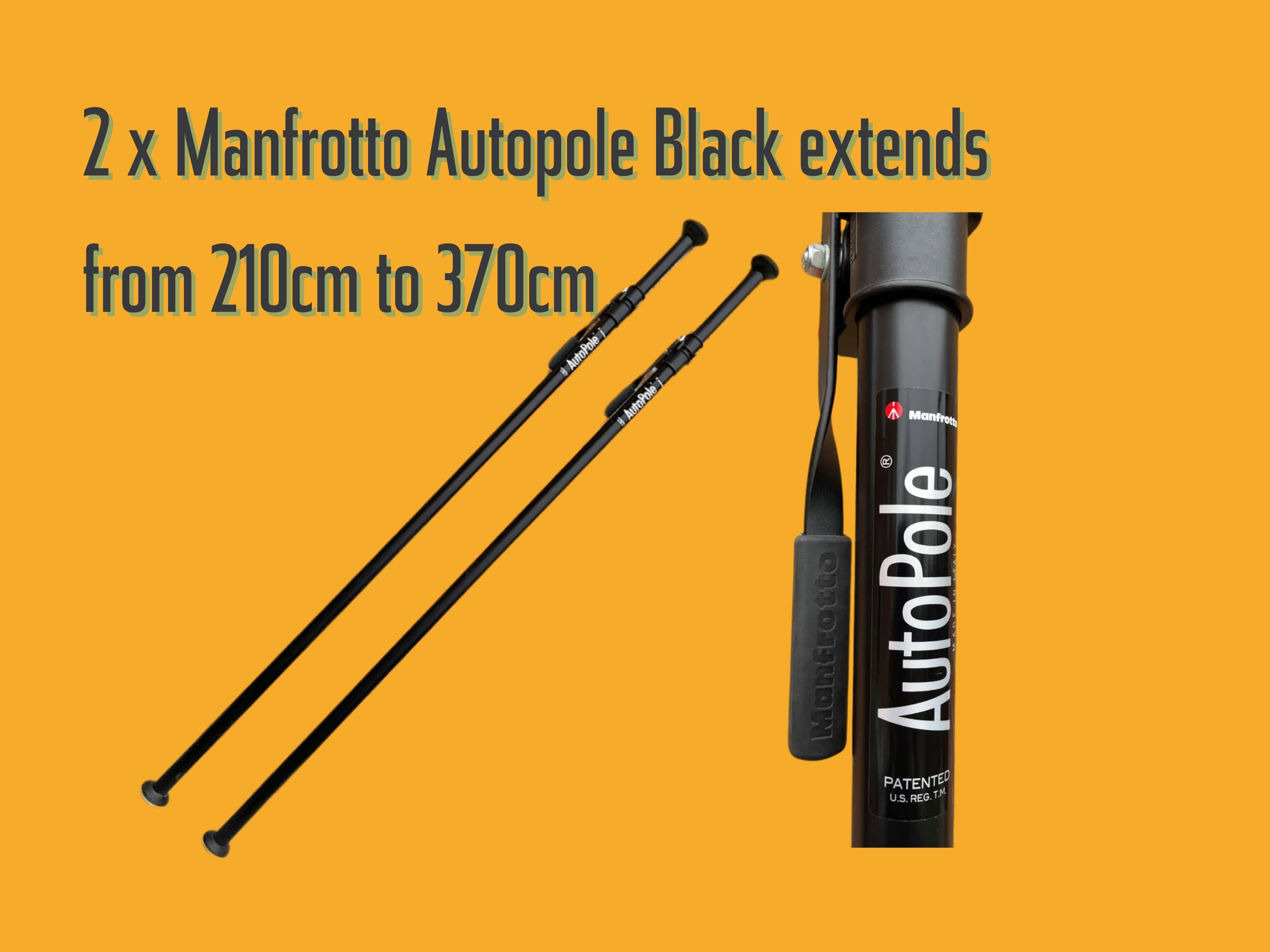 2 x manfrotto autopole 