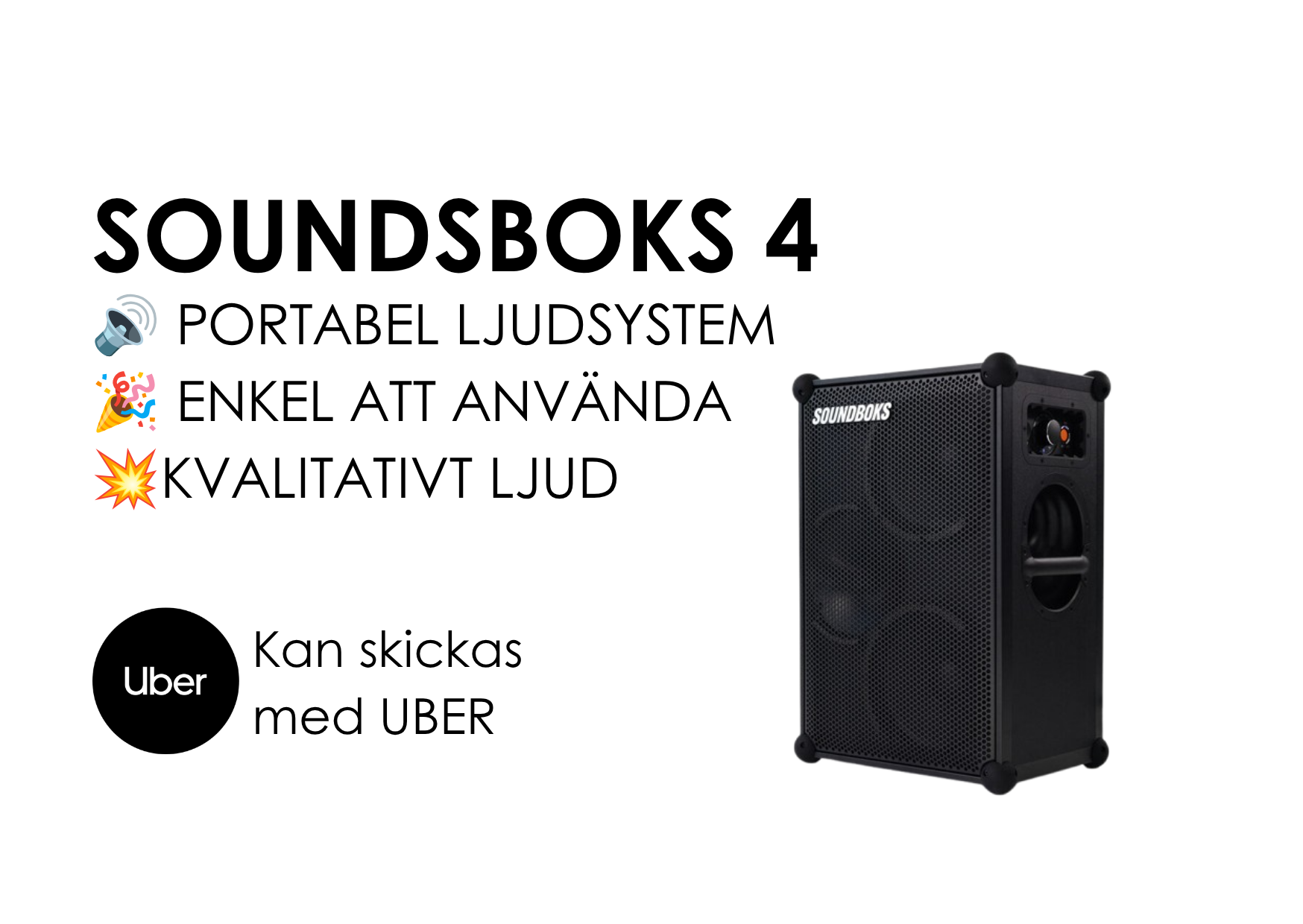 Soundboks 4 - batteridriven högtalare