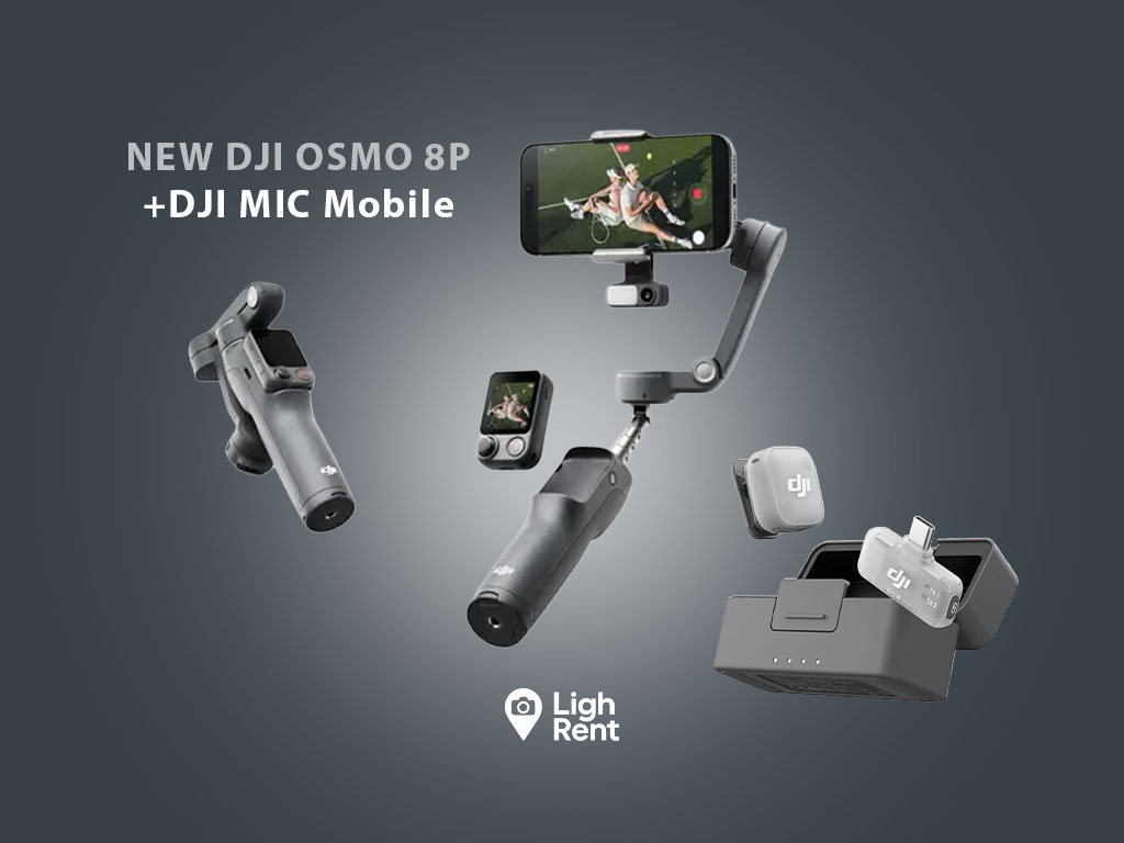 Dji osmo mobile 8p + dji pocket 3 + dji mic mobile — complete creator kit