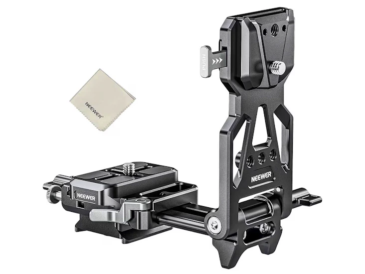 Pro foldable v-mount battery plate adapter with arca quick release
