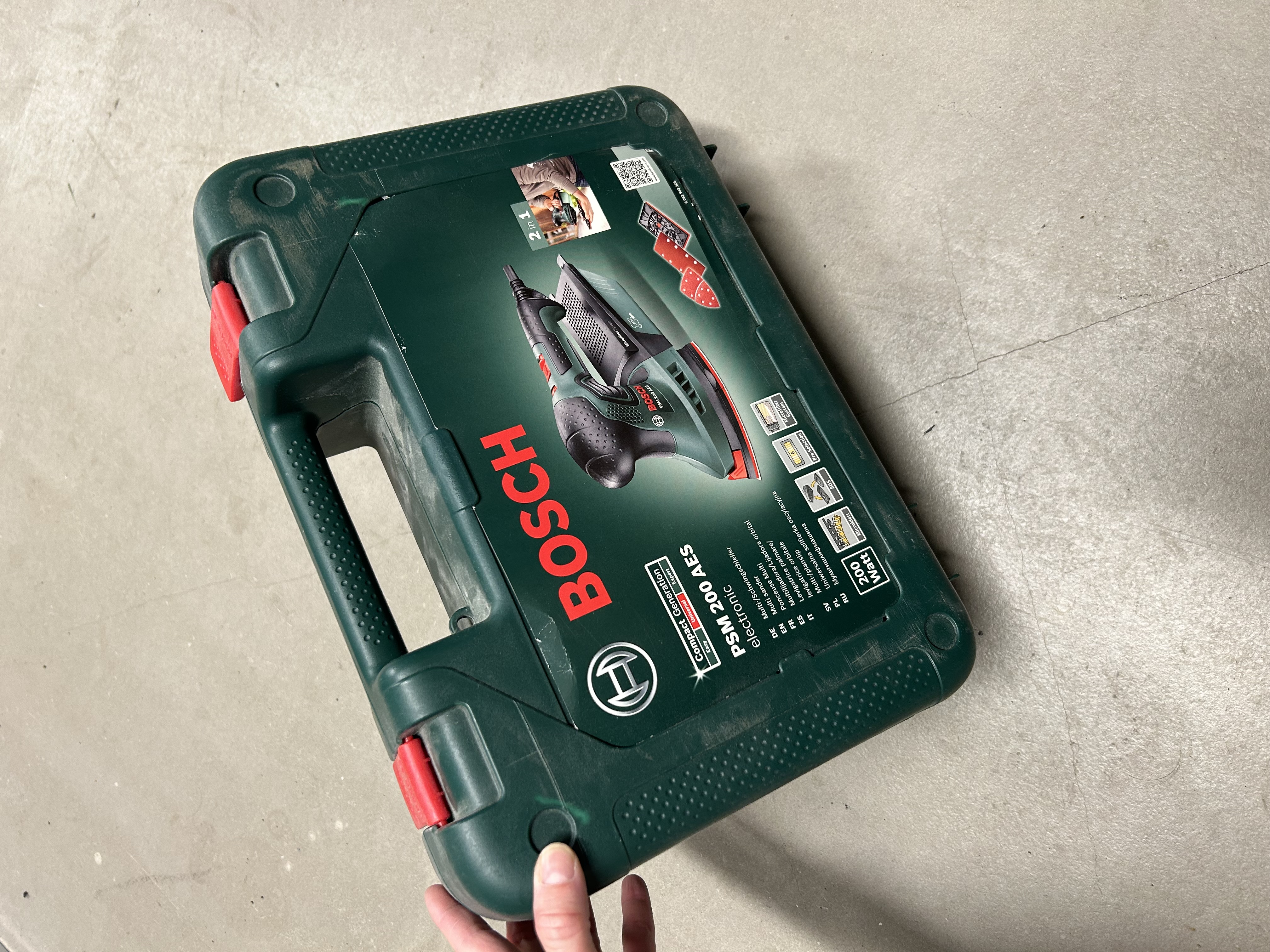 Bosch psm 200 aes multisliper med borrelåsfeste, 200 w