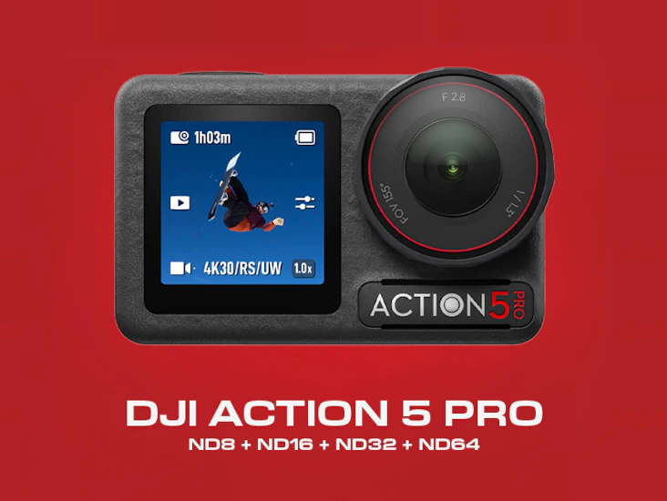 Dji action 5 pro + nd filters + accessories