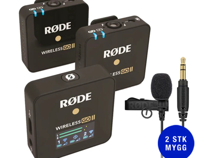 Røde go 2 med 2 lavalier / mygger