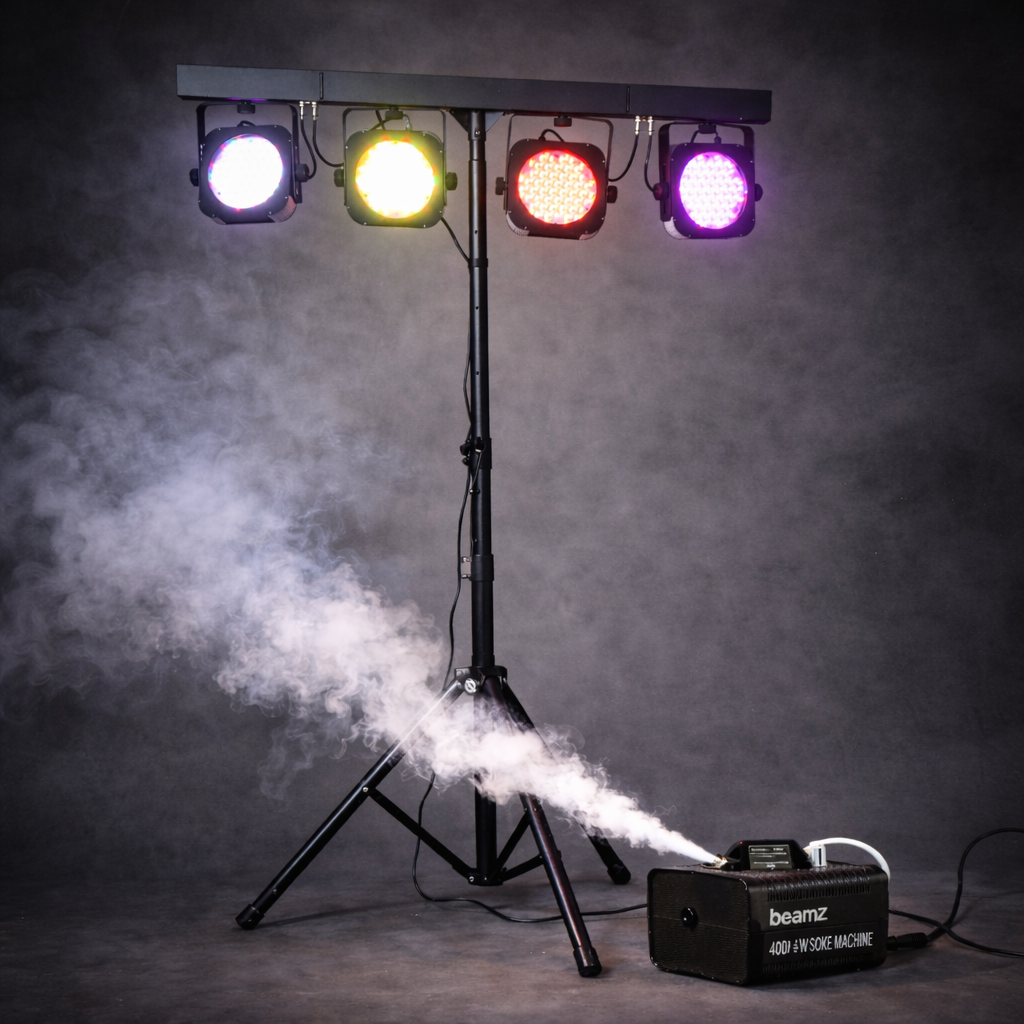 Combo: ljusramp och rökmaskin