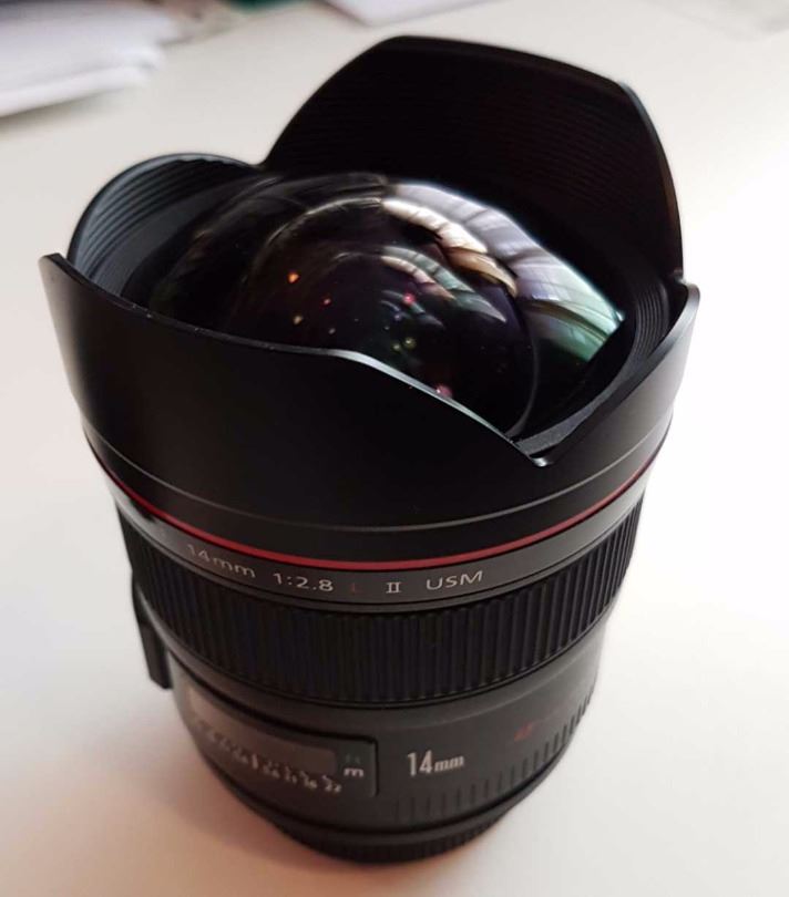 Canon ef lins 14mm vidvinkel proffskvalitet 