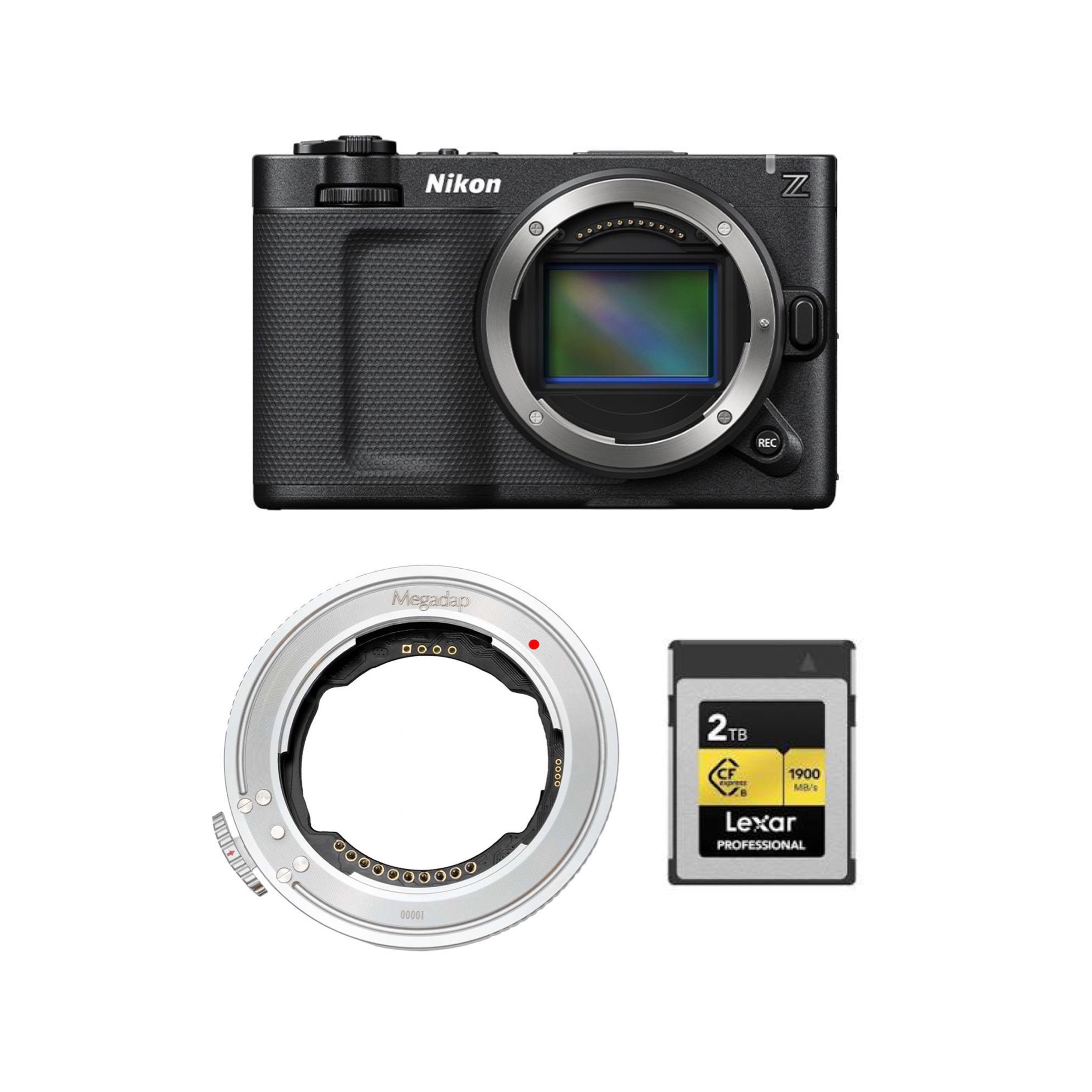 Nikon zr 6k cinema camera + e-z adapter
