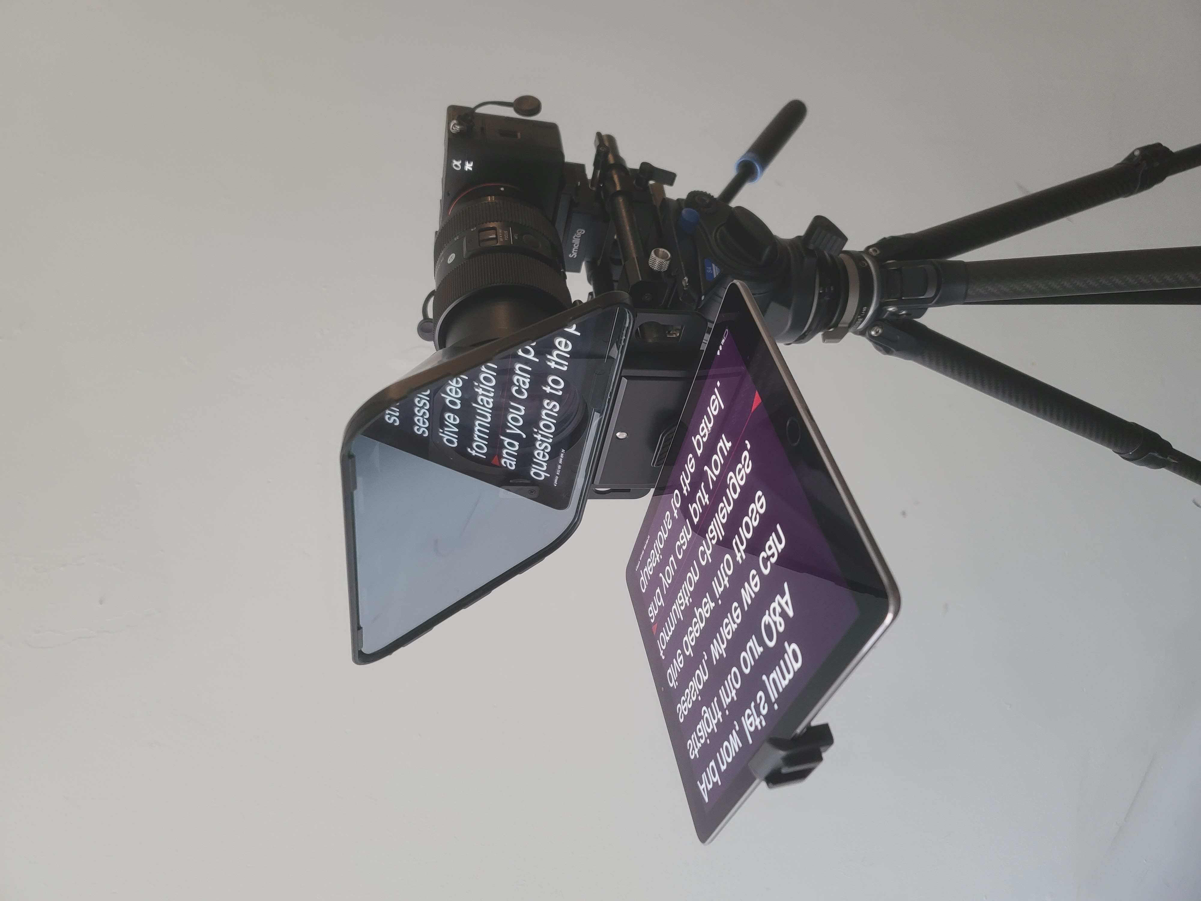 Teleprompter kit ipad included