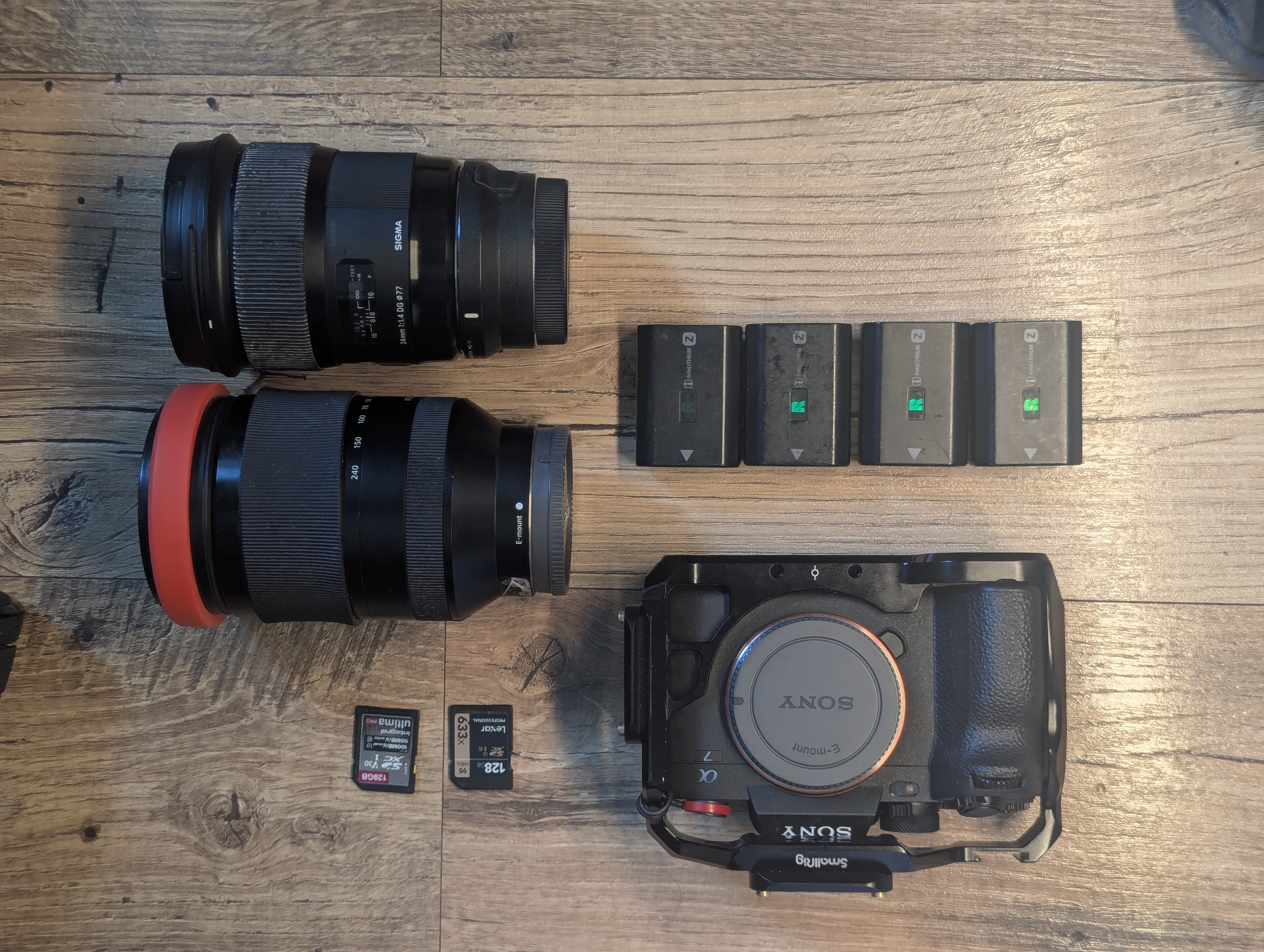 Sony a7iv + f1.4 24mm + 24-240mm