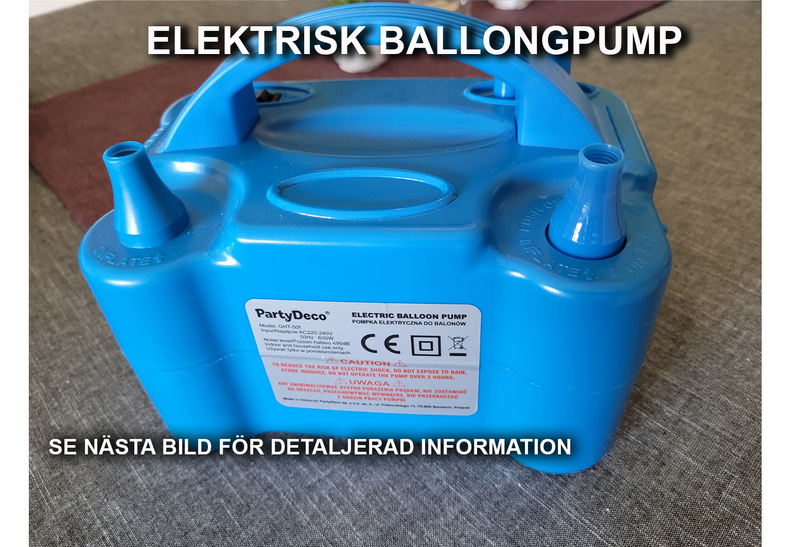 Elektrisk ballongpump