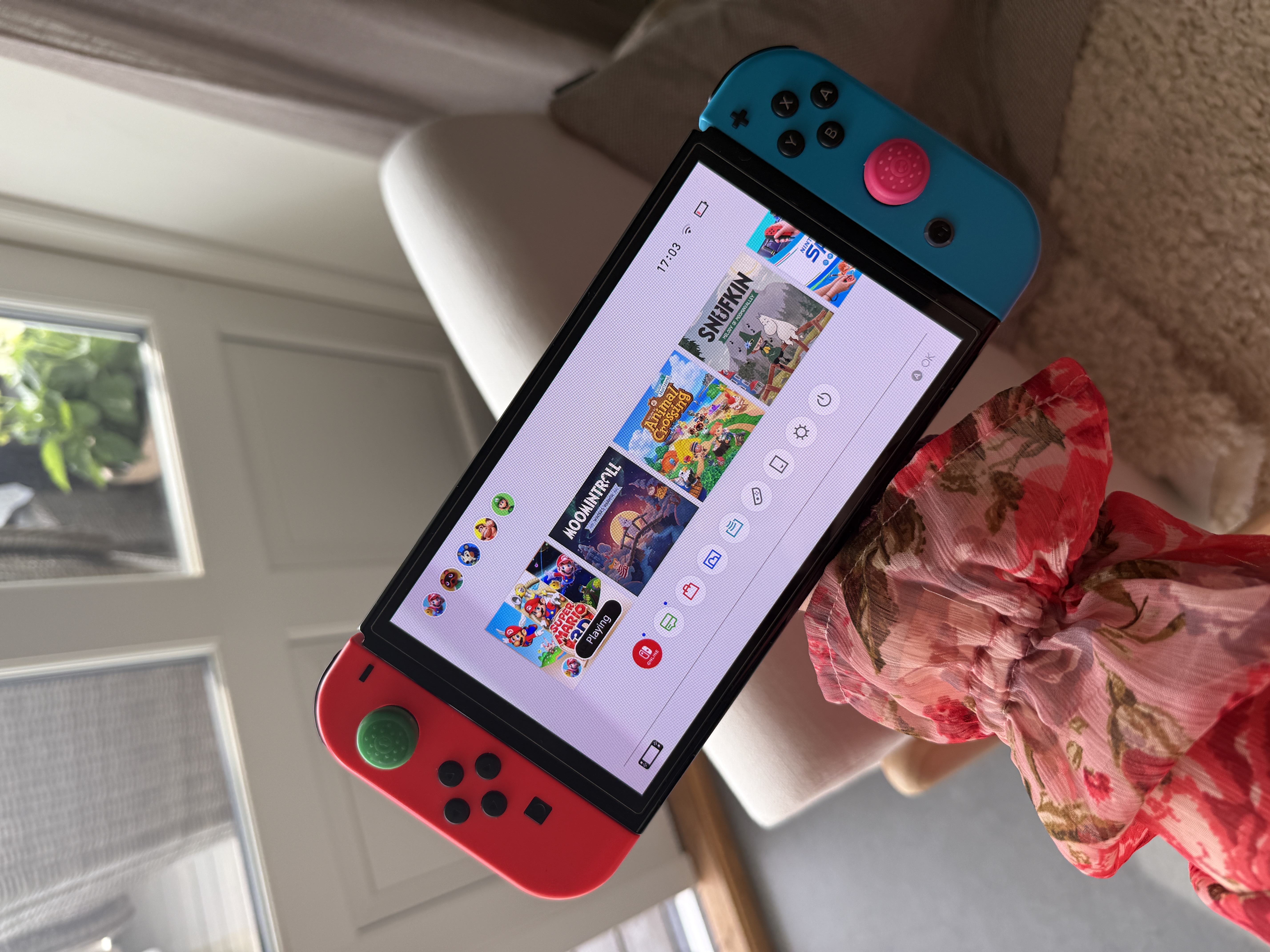 Nintendo switch oled med mange spill!