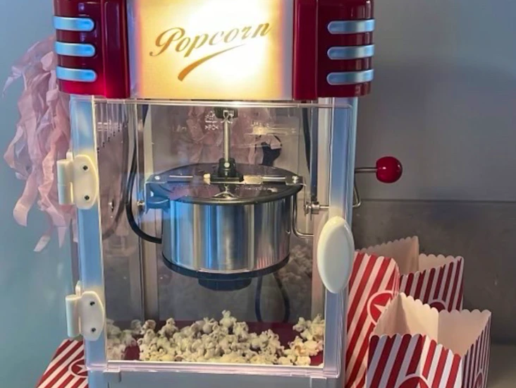 Popcornmaskin för bänk