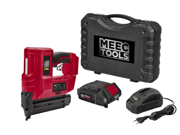 Batteridrevet spikerpistolsett 18 v 2,0 ah 15-51 mm